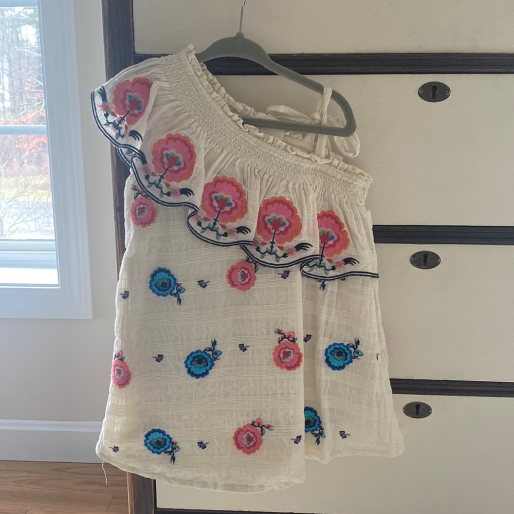 3T Plenty Tracy Reece Embroidered one-shoulder floral dress from Anthropologie